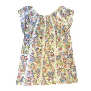 Lauren Conrad Ladies Floral Spring Top Sz XS